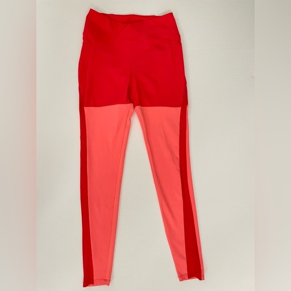 Nikki B Blackketter GYMSHARK Season 2 Red Coral Marl Leggings M pockets - Picture 2 of 10